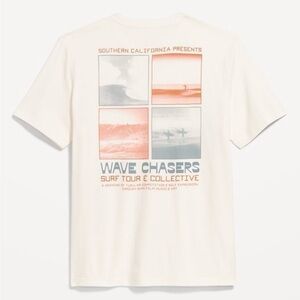 Old Navy Wave Chasers Surf Tee - Cream